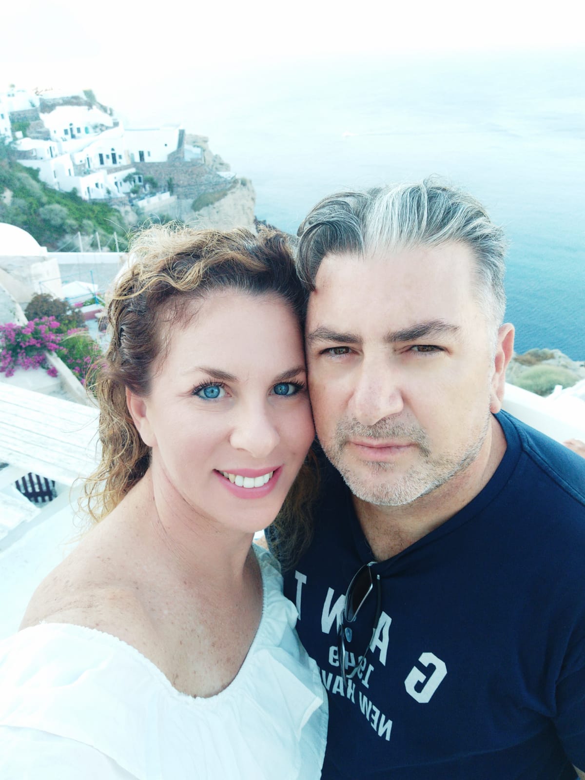 לימור פריים עם בן זוגה ישראל יעקב, הצעת נישואין בסנטוריני יולי 2019